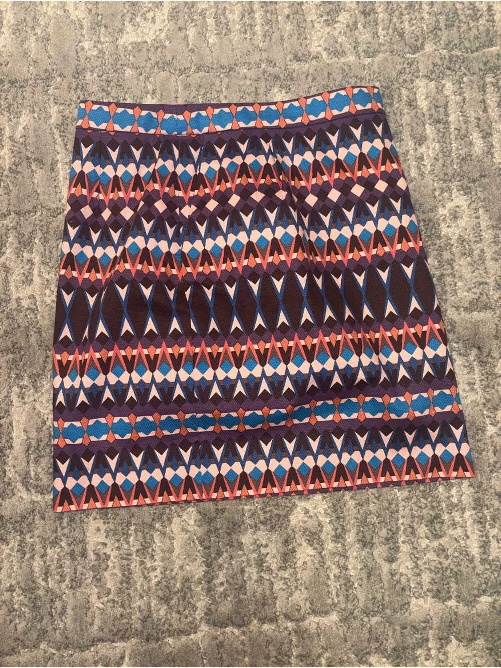 J. Crew Geometric Print Pencil Skirt